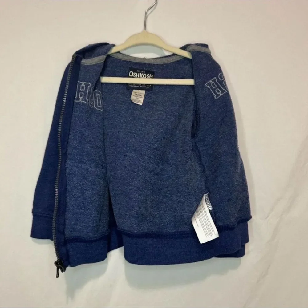 OshKosh B’Gosh Boys Zippered Hoodie Size 2T